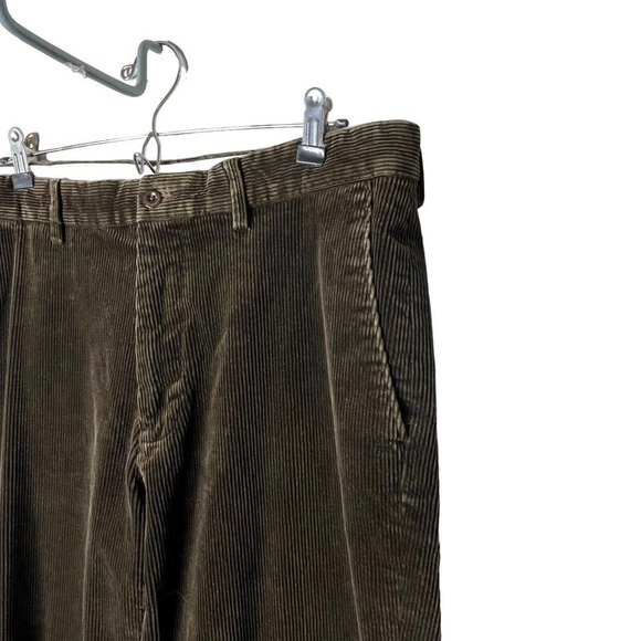 Vintage Polo Ralph Lauren Corduroy Pants Men’s 35 x 32 Preston Fit Stretch Brown - Picture 3 of 10